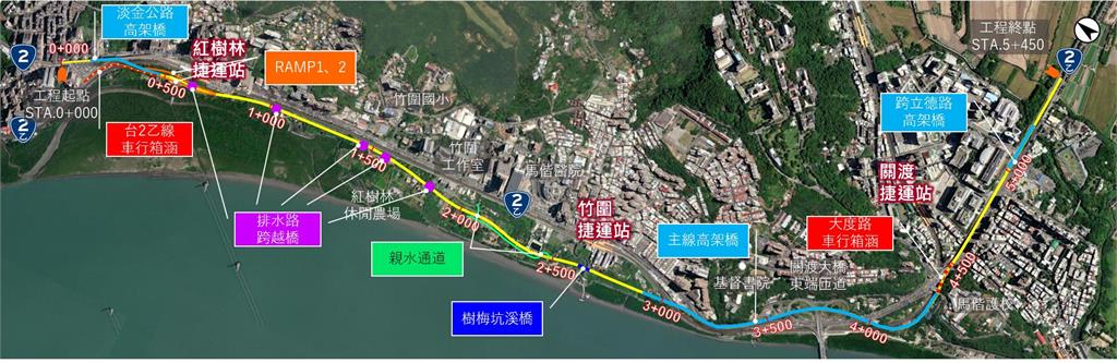 淡北道路今動工 將紓解台2線瓶頸