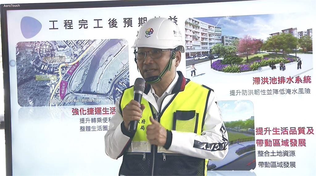 侯友宜視察安坑輕軌K8站周邊工程！　三鶯線6/30通車免費搭