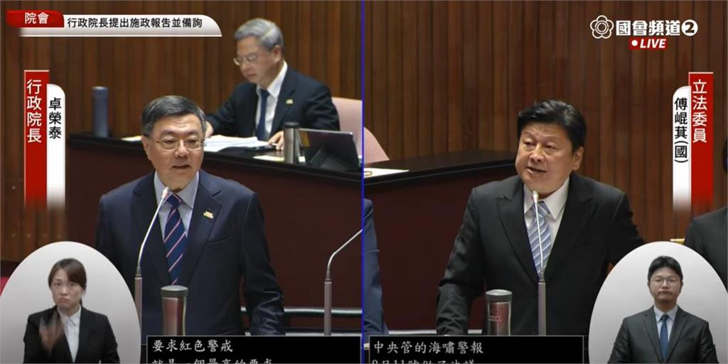 快新聞／傅崐萁又想甩鍋？責怪中央沒提疏散計畫　卓榮泰曬證據狠打臉