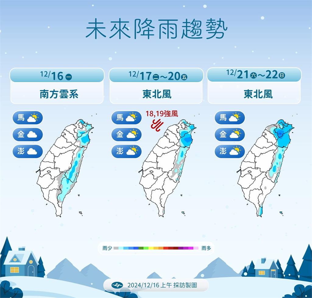 快新聞/本週連2波冷空氣接力! 「這地區」低溫下探10度