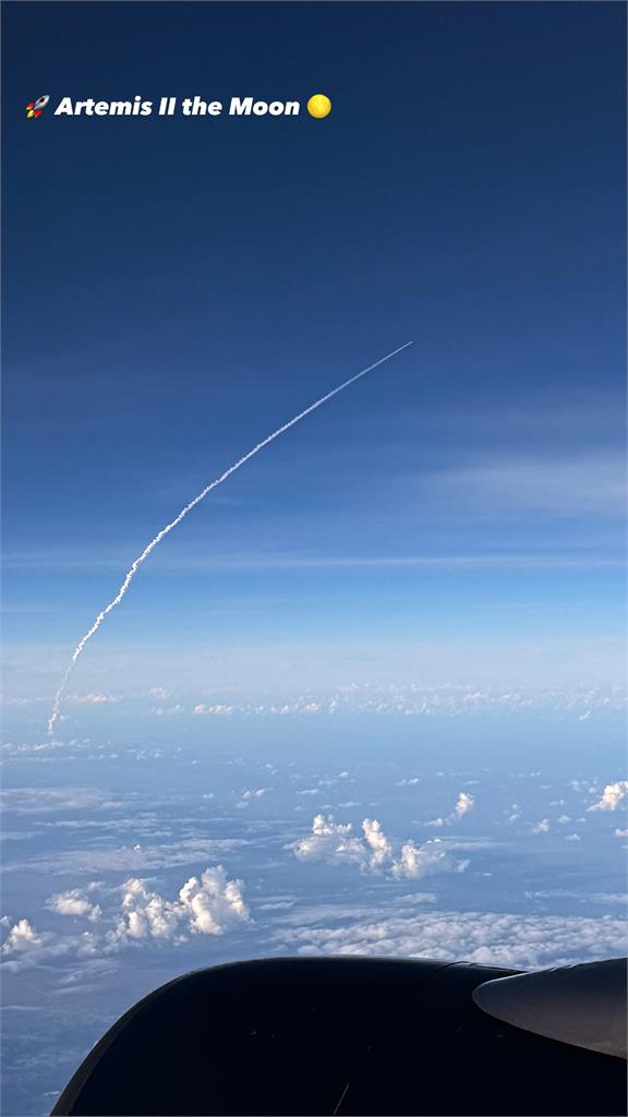 MLB(影)／馬林魚三萬英呎搖滾區的見證！飛機上親眼目睹「阿提米絲2號」升空紀實