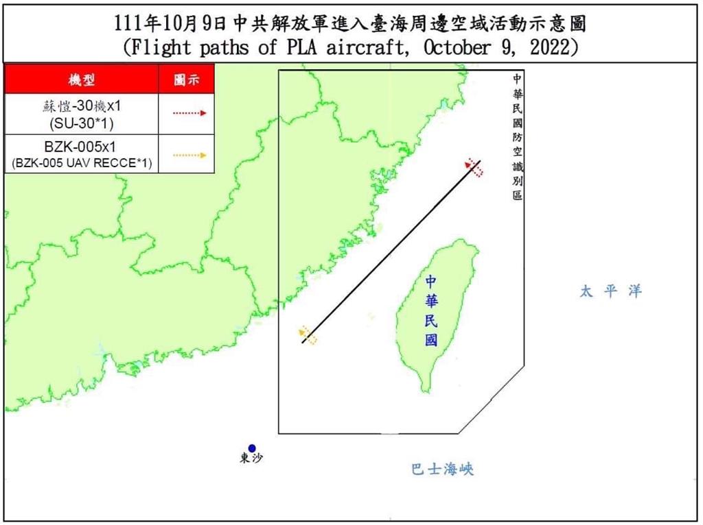 快新聞／國防部：今共16架次中國機艦擾台、2架次進入西南空域