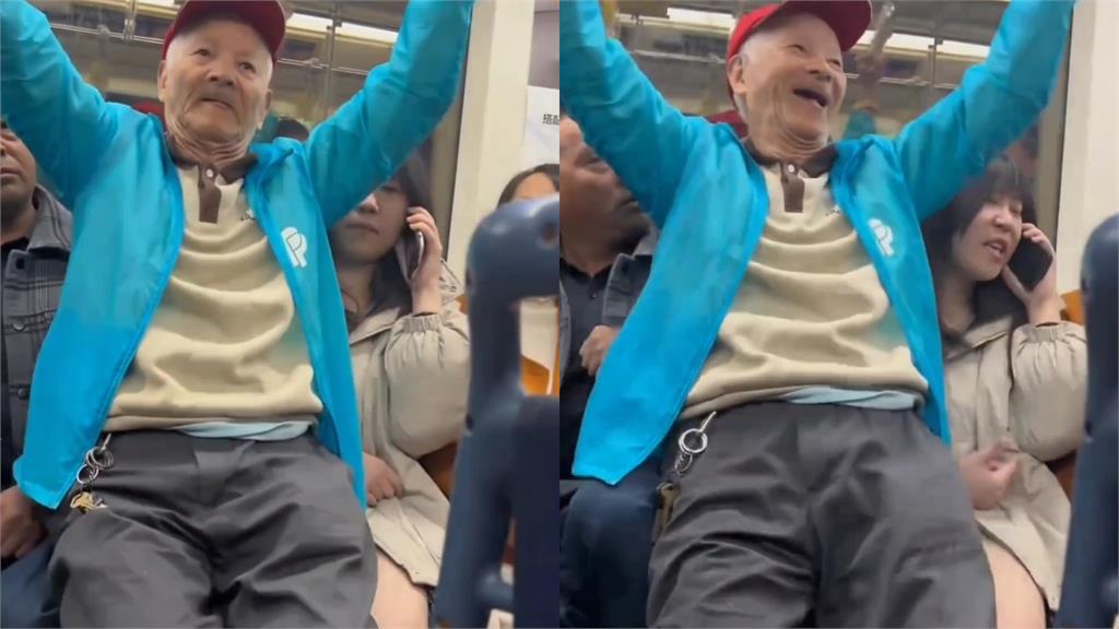 有影／地鐵驚見老翁「硬坐女乘客腿上」！遭推開還露「猥褻笑」網氣炸