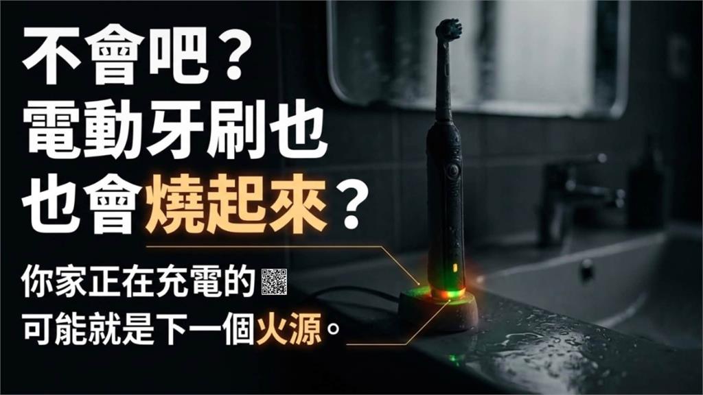 電動牙刷也會起火！「濕氣、可燃物」恐成火災隱憂　消防隊提醒可檢查3件事