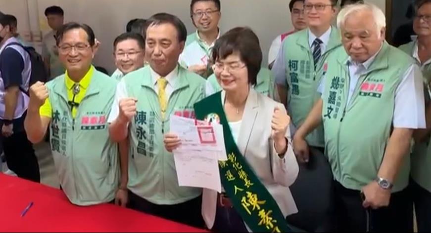 競總主委蔡其昌陪同登記　何欣純：台中換欣市政六星