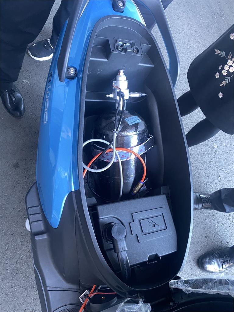 積極推動淨零排放 SYM與工研院合作發展氫燃料電池機車第一階段上路測試成功