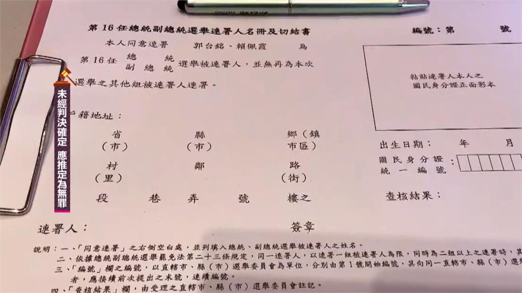 偽造54份郭霞配連署書 2嫌羈押禁見依法送辦