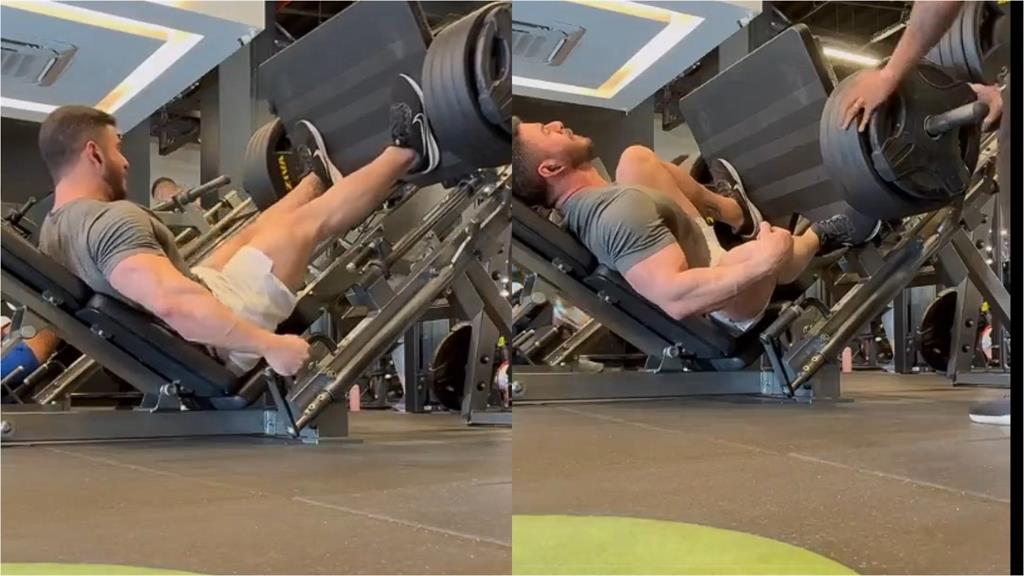 有片／肌肉壯哥挑戰400kg腿推突「啪」一聲！右腿「當場斷掉」痛苦嘶吼