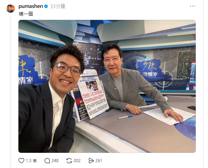 1打3殺進趙少康節目「大激戰」！沈伯洋突丟「現場1勁爆畫面」3字曝心聲　狀態曝光