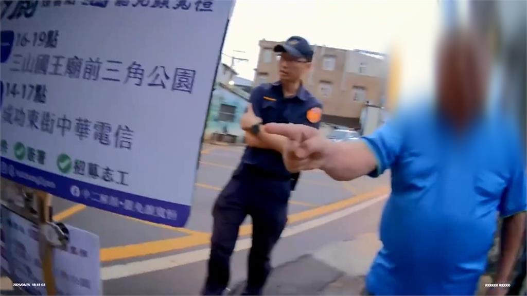 中二選區罷免宣講遭嗆聲 鷹爸保持風度未與對方爭吵