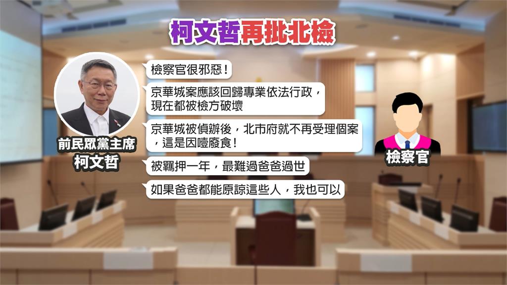 京華城弊案今天辯結　柯文哲再痛批檢方很邪惡