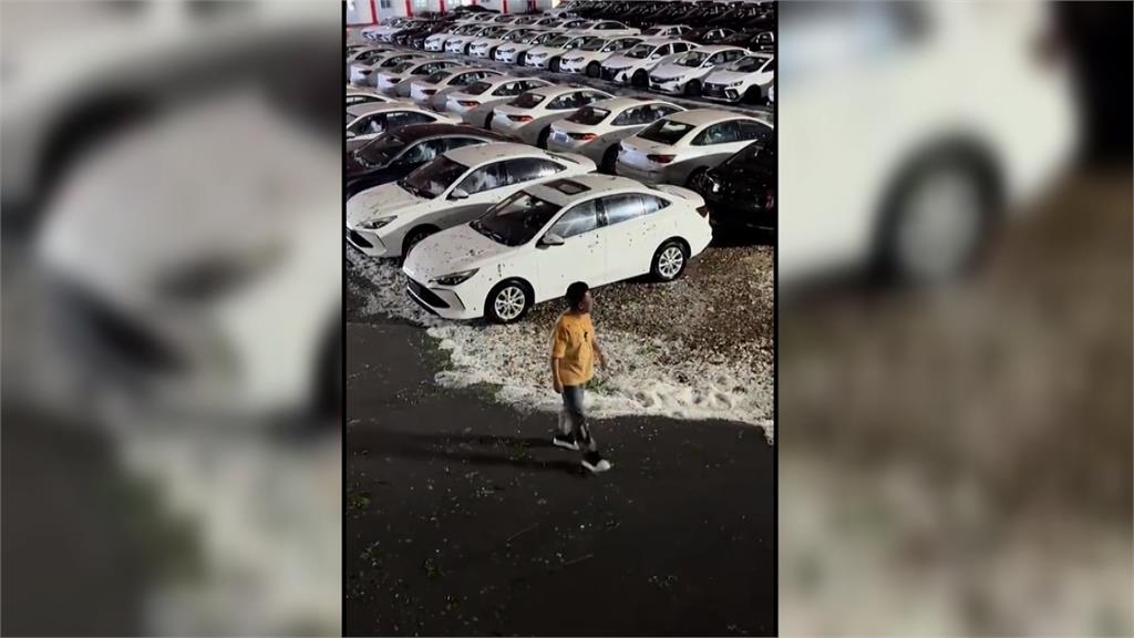 中國極端氣候再現 廣州暴雨多處淹水西安冰雹砸人