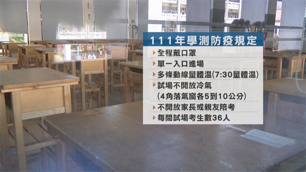 學測防疫規定出爐 考場人數降載、不開放陪考