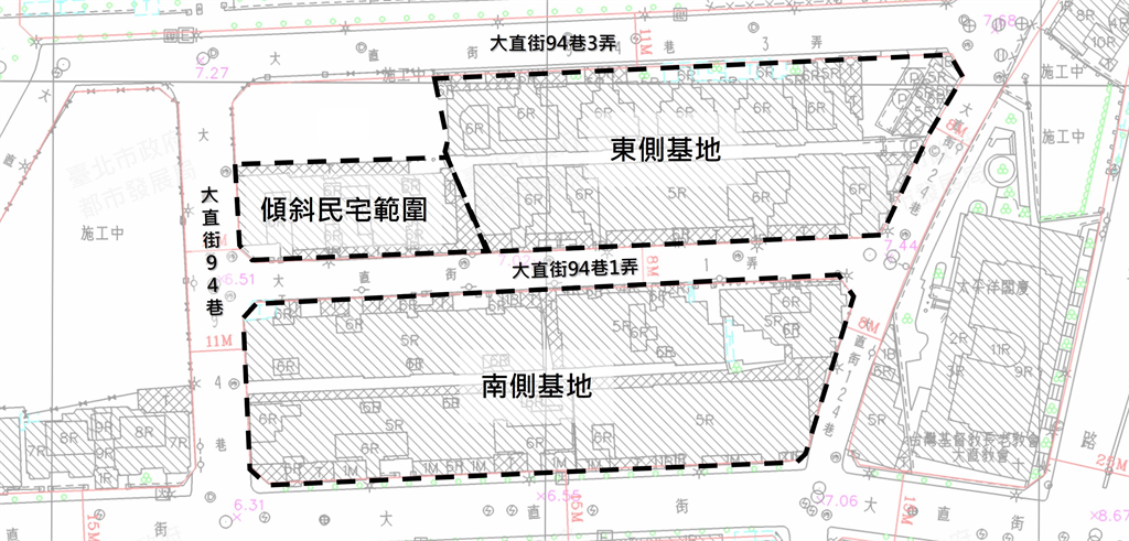 快新聞／模擬選屋率過75％門檻　基泰大直損鄰東、南側基地將續行公辦都更