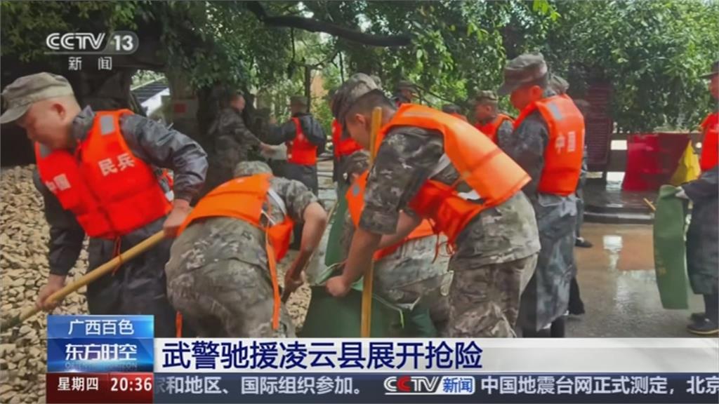 豪雨炸中國！ 淹水災情頻傳 居民困家中等待救援