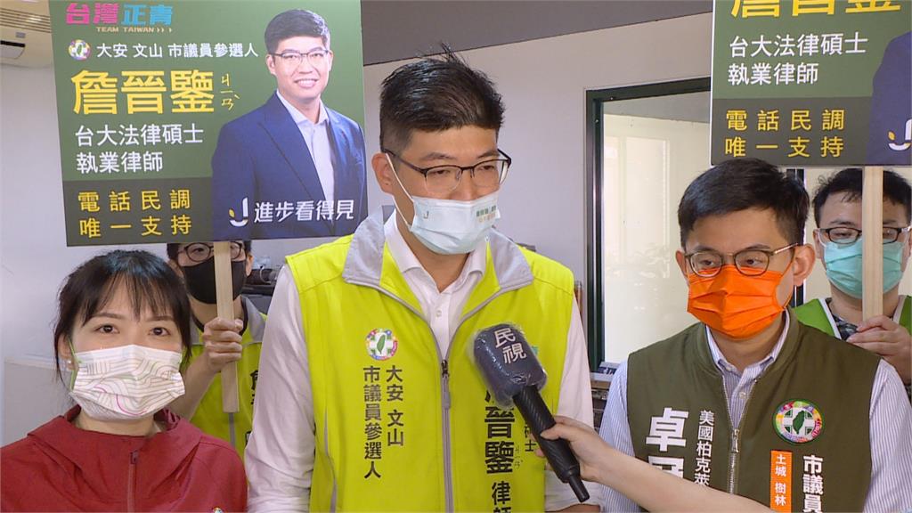 「芋」選民同在!詹晉鑒登記議員初選送「芋泥捲」