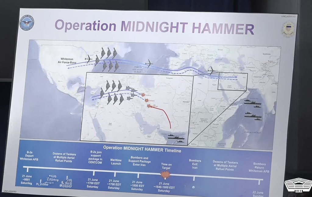 美軍「午夜之錘」重創伊朗!轟炸「前後衛星影像」曝光 驚見6大彈坑