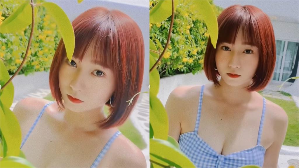 啦啦隊短髮女神連身泳衣開1洞!電眼勾人「靈魂交流」網暈:清純辣