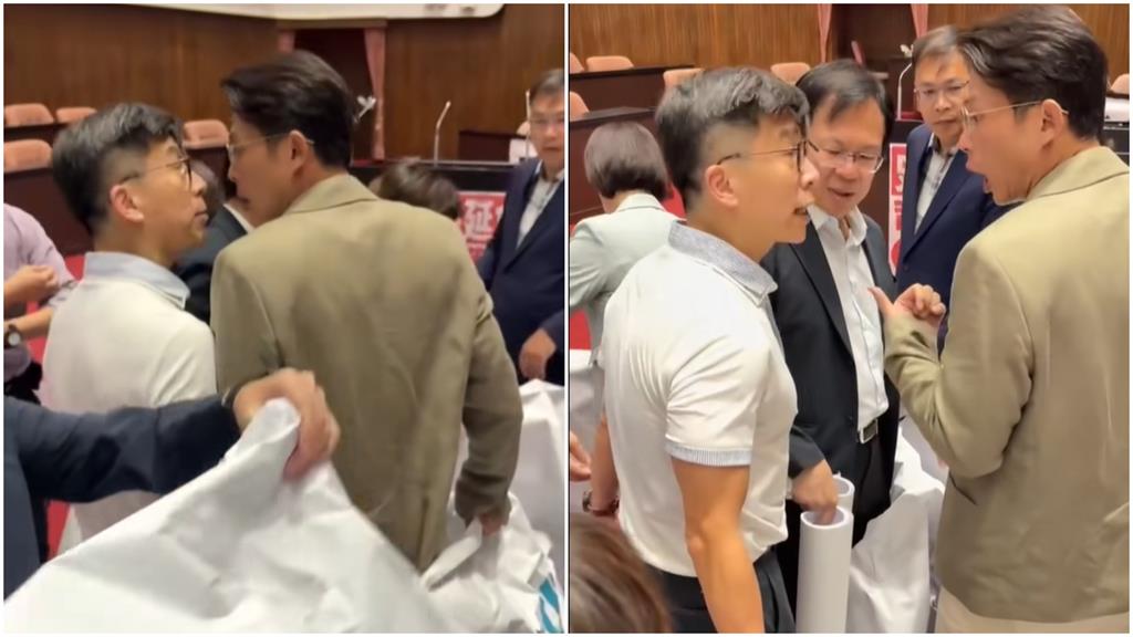 黃國昌才吼完沈發惠「不要推我」！換鍾佳濱遭「貼臉怒瞪+咆哮」畫面曝光