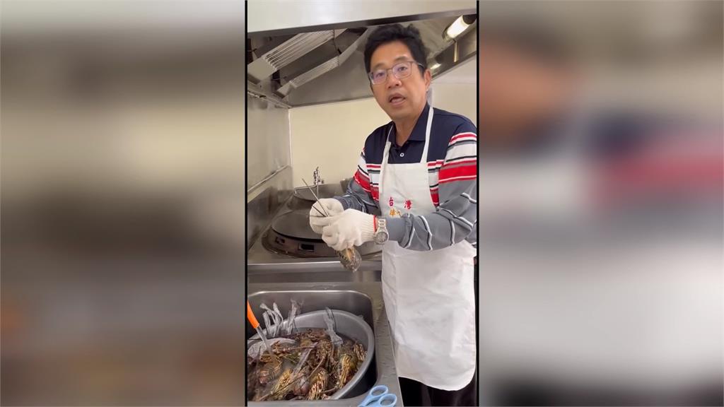 雲林四湖南光國小 校長慶祝兒童節請師生吃龍蝦大餐