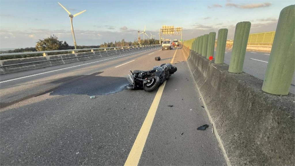 重機騎士離奇自摔 頭部受創送醫 現場無監視器 車禍原因待釐清