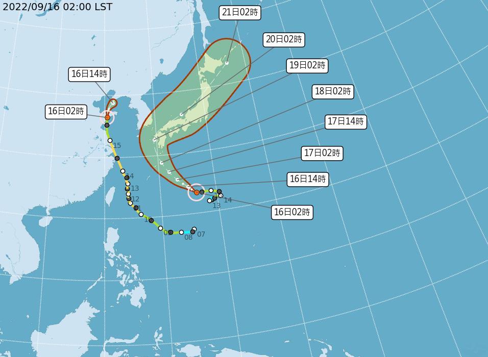 快新聞／「南瑪都」轉中颱朝日本移動　明起3天北部降雨機率增