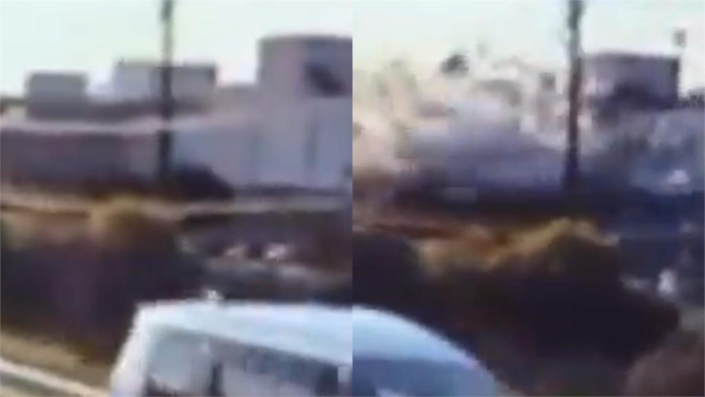 熊本AEON「爆炸瞬間」行車紀錄器畫面曝！商場炸出「大量白煙」碎片四處噴濺