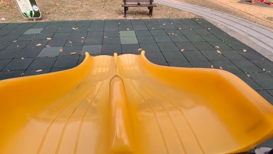 孩童「抓鴨溜滑梯」鴨子重複重摔　虐待已違法！目擊民眾轟：家長默許