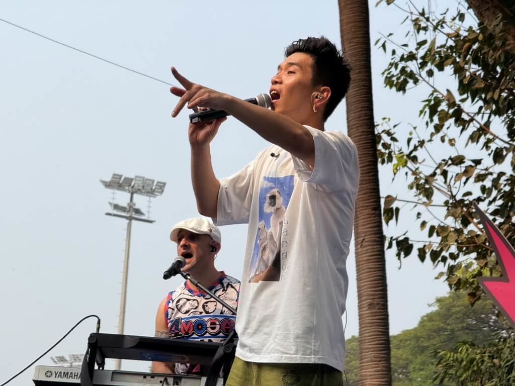 台灣樂手登台飆唱嗨翻全場 台味席捲印度音樂節