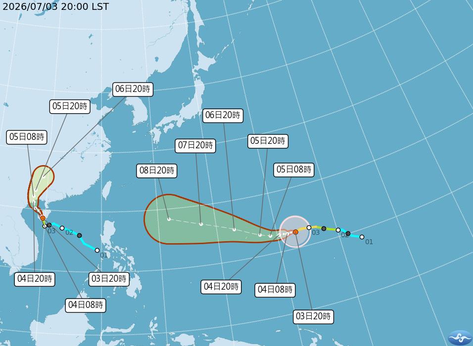 快新聞／颱風假有望了？巴威「升級強颱」暴風圈增強長胖　不排除這時發海陸警