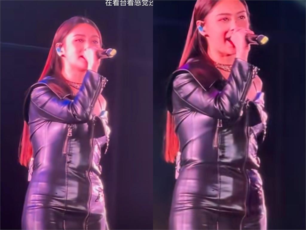 阿嬌嗨唱緊身皮裙「炸出一圈肉」!無濾鏡真面目「胖若兩人」網嚇傻:這是誰?