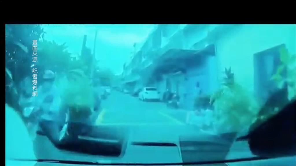 騎車擦撞跑車撞出「小酒窩」　婦沒道歉牽起車肇逃