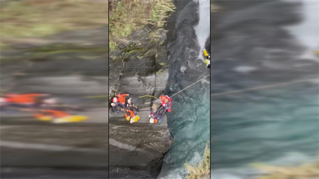 飛龍瀑布10人溯溪意外　目前至少2死、3人失聯持續搜救中