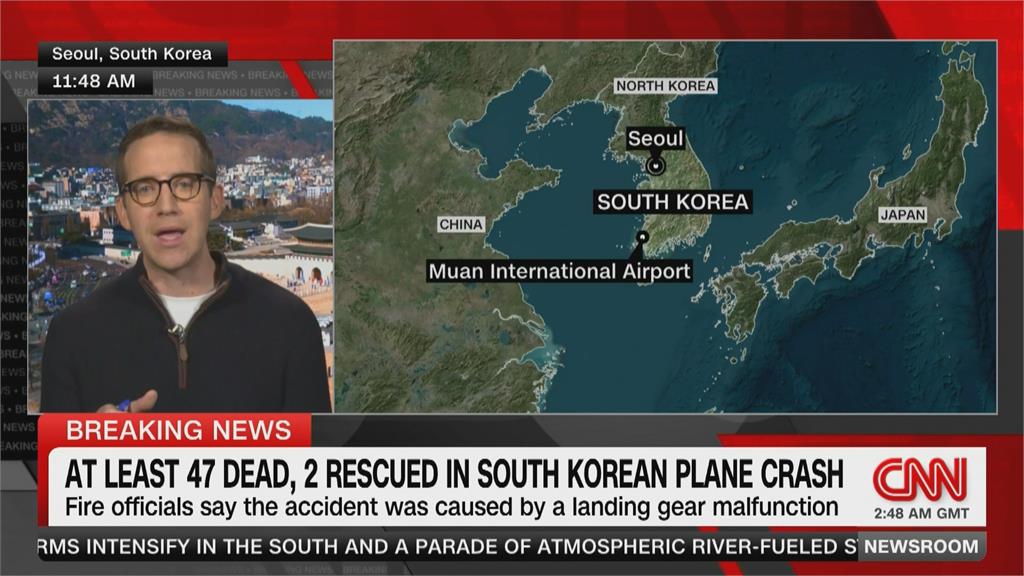 南韓務安機場驚傳空難! 濟州航空班機181人傳至少62死