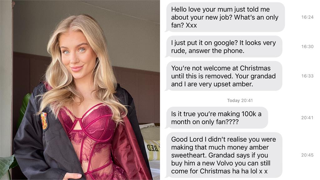 OnlyFans創作者「被拒」回家過聖誕　祖母見「驚人月收」態度秒鬼轉！