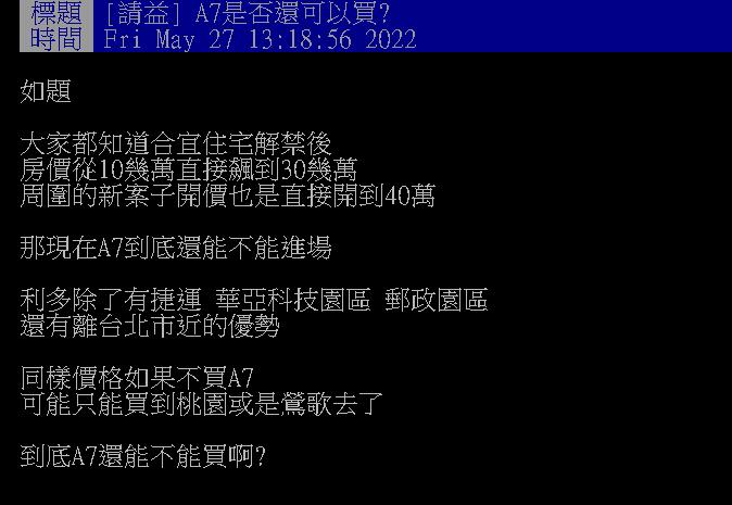 單價衝破3字頭！他問A7是否還可以買？內行給解答「曝3分析」