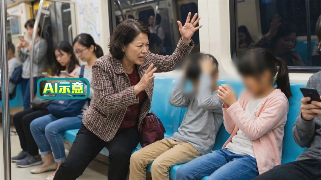 搭捷運不滿被國小生踢到！　婦爆氣「巴頭、捏耳」父報警
