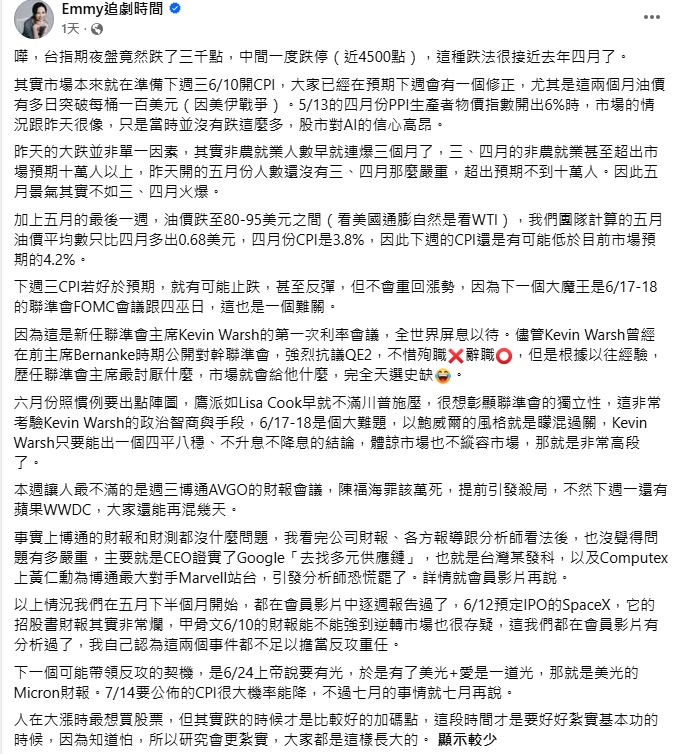 一台股恐將狂風暴雨！財經專家點名有些人可能直接畢業