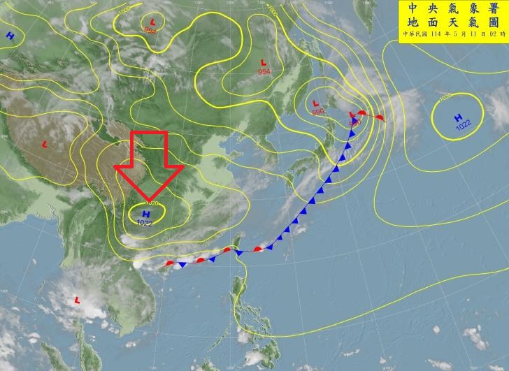 氣象署大雨特報連發!鄭明典揭滯留鋒特徵:北部還有一塊明顯降雨區