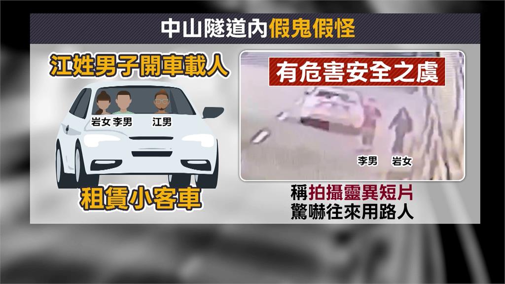 中山隧道「長髮女鬼」好嚇人！　警循線逮人「身分曝光」挨罰5千