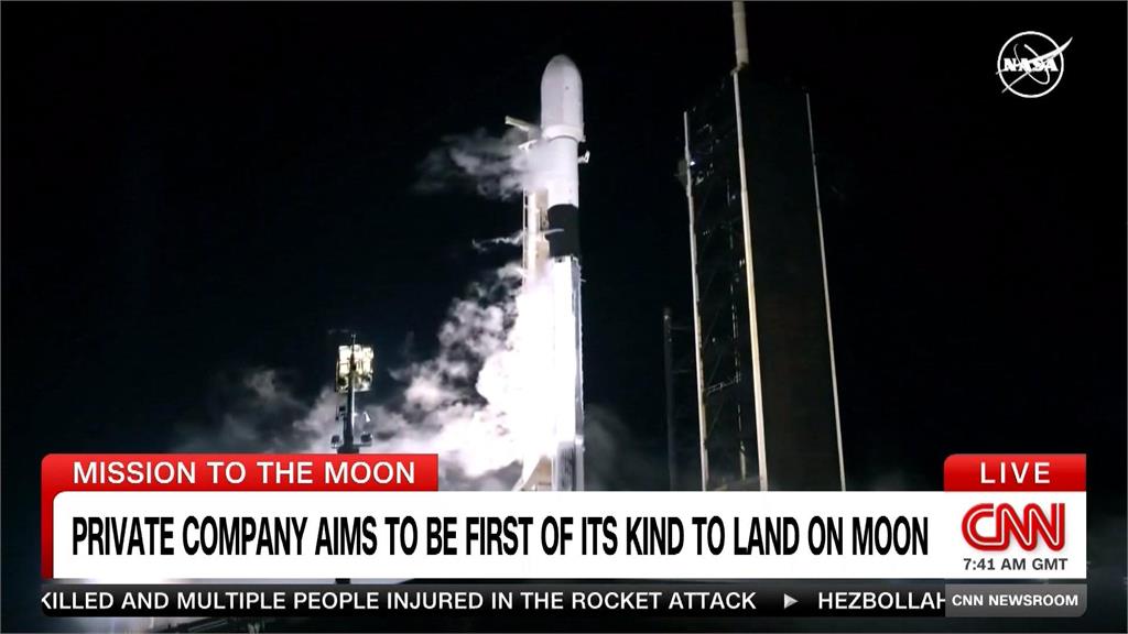 不能輸中國　美國民間登月器搭載SpaceX火箭順利升空
