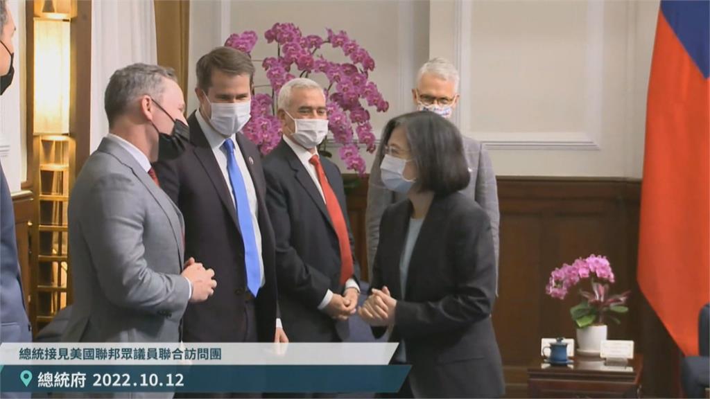 今年以來第8團! 蔡總統接見美國眾議員訪團