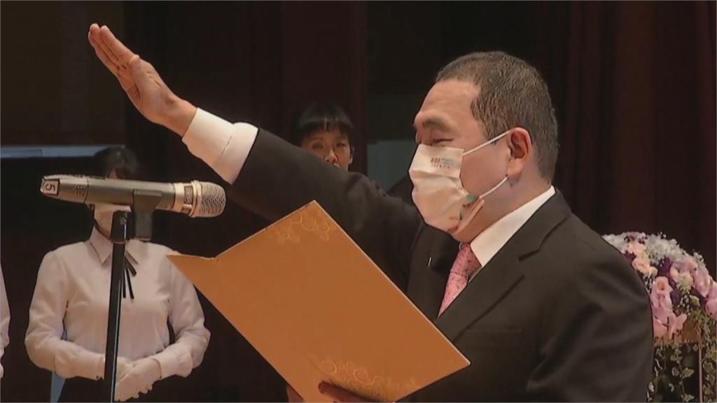 侯友宜宣誓就職新北市長 賴清德提和平保台侯友宜「這樣回應」