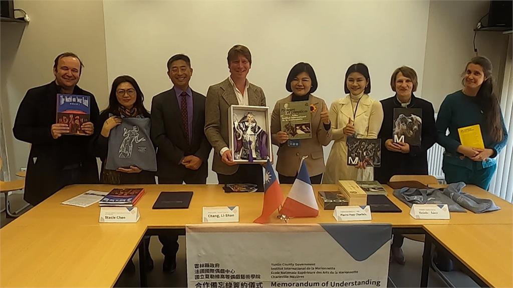 讓台灣布袋戲在國際發光　張麗善遠赴法國簽署MOU