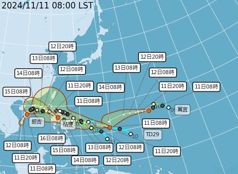 「2東北季風+3颱風」侵台雨彈猛炸3地區!專家曝「這2天」對台影響大