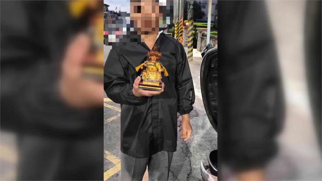 嘉義宮廟"三太子元帥神尊"被偷 警2小時抓到竊賊