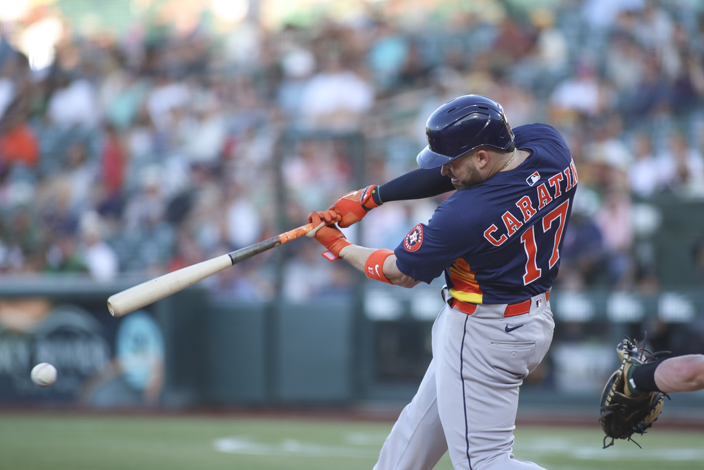 MLB(影)/休士頓你們有麻煩了!太空人單局兩支三分砲炸裂運動家