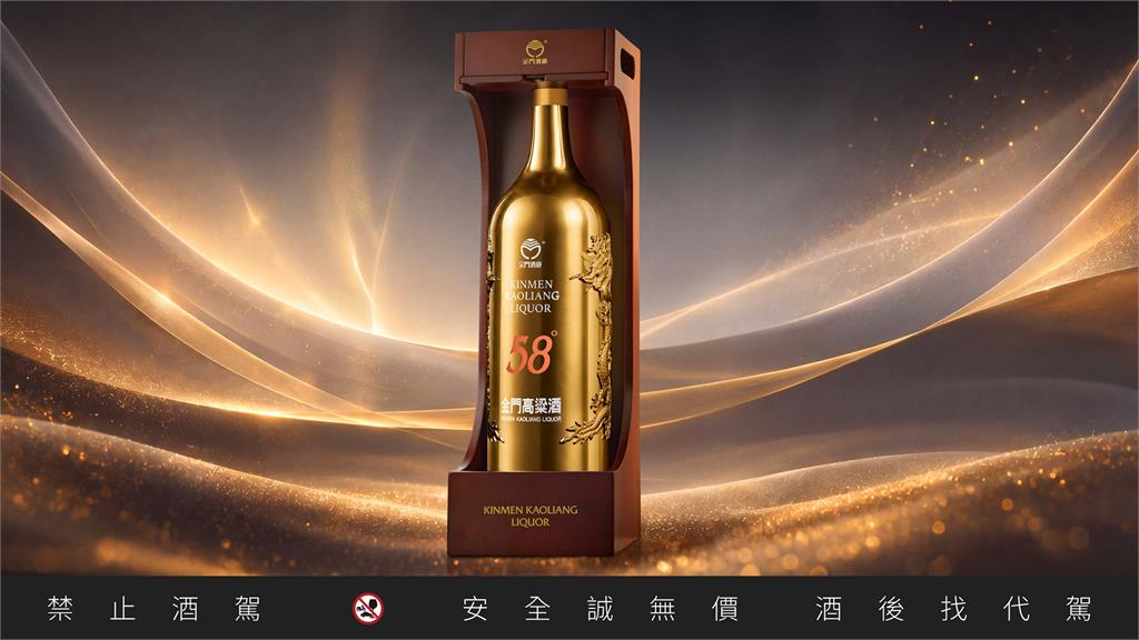 大器才能藏金！史上最大5.1公升鍍金酒「傳家聚金龍」  雙龍盤踞展氣勢