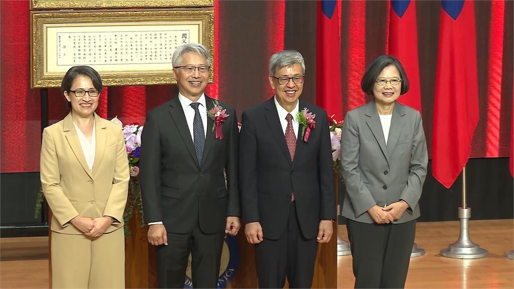 蔡英文.蕭美琴同場見證! 陳建仁接新任中研院院長