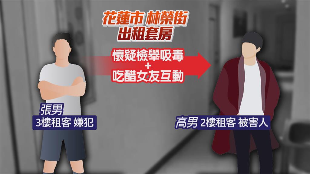 疑鄰居與女友曖昧、舉報吸毒 男砍人逃逸後投案
